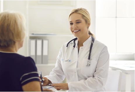 Doctor consulting with a patient